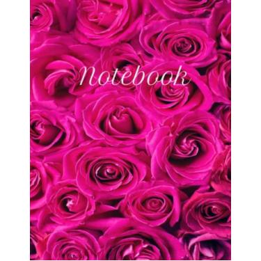 Imagem de Caderno: Caderno com estampa floral rosa/21,6 x 28 cm/pautado na faculdade