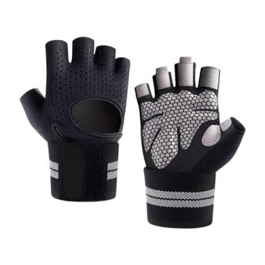 Imagem de Tachiuwa Luvas de treino meio dedo luvas antiderrapantes leves luvas de yoga luvas de treinamento para levantamento de peso ao ar livre fitness indoor, eu