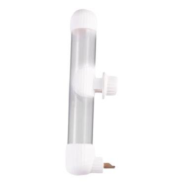 Imagem de Generic Bebedor de pássaros, recipiente para beber água, dispensador automático de água para pássaros, portátil para conures, periquito, pombo, Branco 280ml