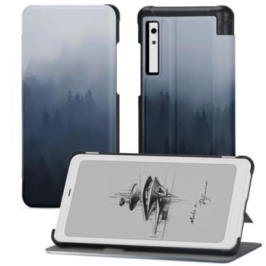 Imagem de QIOFEARTH Capa para Onyx BOOX Palma 15,6 cm - Couro PU leve, seguro para água, capa protetora dobrável (Misty Jungle)