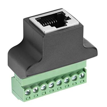 Imagem de Conector de Cabeça de Conversão Fêmea Ethernet RJ45 para DVR CCTV, Peso Leve e Desempenho Estável, Adequado para Interface de Rede, Com Terminal Fêmea para Parafuso de 8 Pinos,