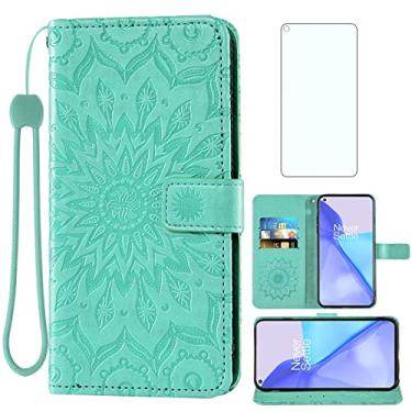 Imagem de Capa de telefone para OnePlus 9 OnePlus9 5G Capa carteira com protetor de tela de vidro temperado capa fina flip suporte para cartão acessórios One Plus9 On 1 Plus 1plus One+ 1+ 1+1+9 nove mulheres