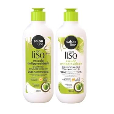 Imagem de Kit Shampoo + Condicionador Meu Liso Antiporosidade Salon Line