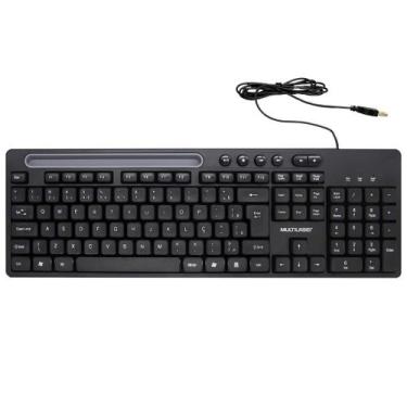 Imagem de Teclado Mutilaser TC262 Com Fio USB Teclas Multimídia Português ABNT2 