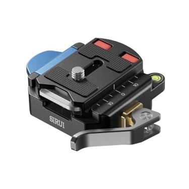 Imagem de Sirui Kit de placa de liberação rápida de 55 mm e base de braçadeira, adaptador de montagem para câmera com rosca de 0,6 mm e 0,9 cm, placa de montagem de fixação rápida para estabilizador DSLR de