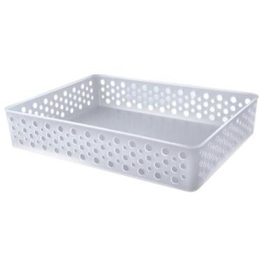 Imagem de Cesto Organizador Rattan Multiuso Armário Gaveta Lavanderia G (34x25) 