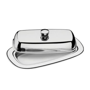 Imagem de Manteigueira Tramontina Service Retangular em Aço Inox com Tampa - 614