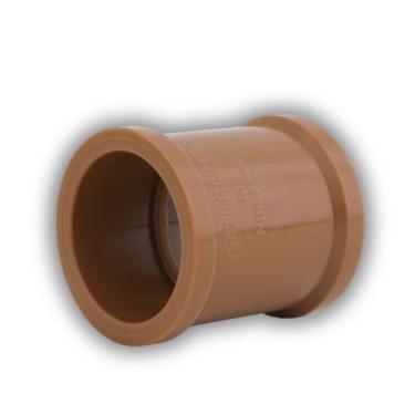 Imagem de Luva 3/4 Krona 25mm Soldável Marrom PVC De Correr Plastico