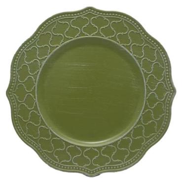 Imagem de Sousplat Verde Claro 33Cm Diametro Rafimex