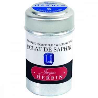 Imagem de Tinta em Cartucho p/ Caneta Tinteiro Herbin Eclat de Saphir