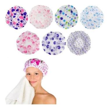 Imagem de Kit 2 Toucas Para Banho Impermeável Reutilizável - Perfetto