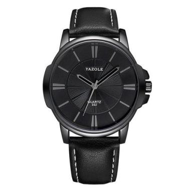 Imagem de Relógio Masculino Preto Original Yazole Total Black + Caixa