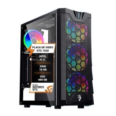 Imagem de Pc Gamer Intel Core I7 4º Gtx1650 Memória 16Gb Ram Ssd 480Gb - Wj Info