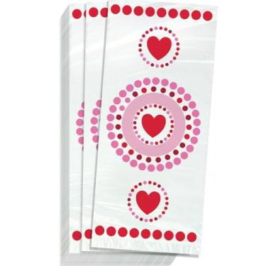 Imagem de Sacos de celofane Radiant Hearts | 28 cm x 12,7 cm | 20 peças