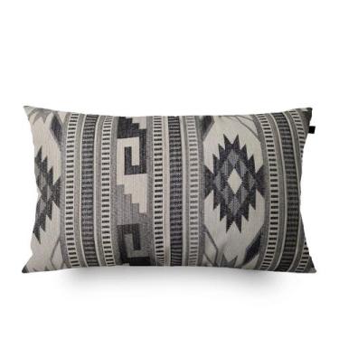 Imagem de Almofada Cartagena 30x50cm Preta/Cinza J2 - FASTLAR