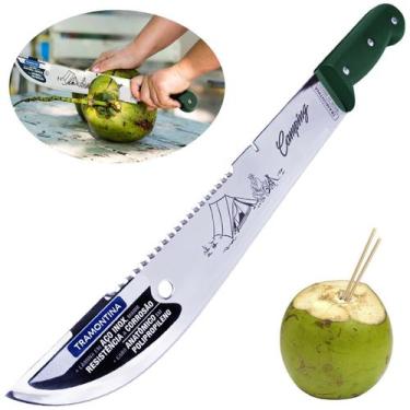 Imagem de Facão Tramontina INOX 12 Polegadas para Camping Lâmina de Aço Inoxidáv