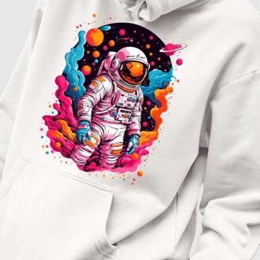Imagem de Blusa Moletom Genuine Grit Masculina Estampada Algodão 30.1 Astronaut 