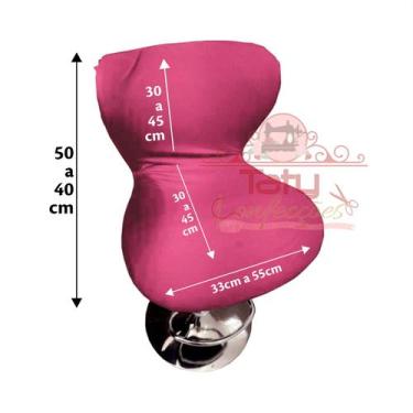 Imagem de Capa para Banqueta SLIM - TATY CAPAS E CONFECÇÕES, Rosa Pink