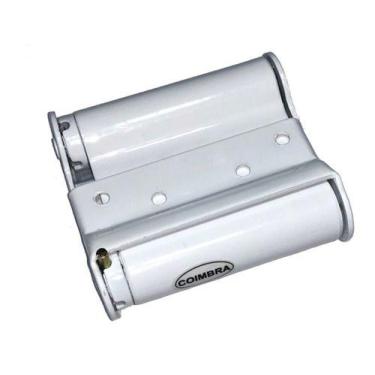 Imagem de (1pç) Dobradica 4pol. 10cm Vai-vem Porta Bang Bar Faroeste Branca - CO