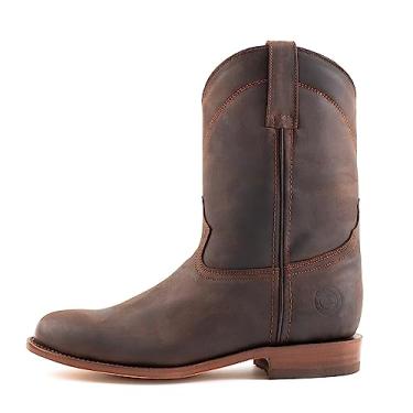 Imagem de 7L SIETE LEGUAS Bota masculina de couro com sola de couro estilo 1000, Marrom, 41
