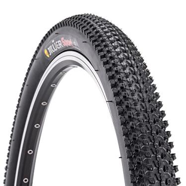 Imagem de Pneu de bicicleta de substituição - 66" x 1,95", 27" x 2,1", 27" x 2,2" e 29" x 2,2" pneu dobrável durável para mountain bike - 60 TPI pneus de bicicleta para bicicleta de montanha (PRETO-26X1.95)