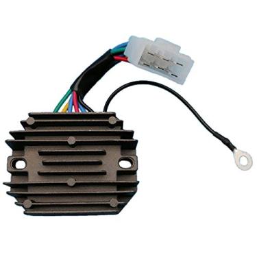 Imagem de Tuzliufi Retificador regulador de tensão compatível com trator Kubota B5200 B6200 B7200 B8200 B9200 F2000 F2100 G-5500S KH007H KH35 KH36 KH41 KH51 KH61 1555 33 a 64 600 H1550-64600 76611-55440 Novo