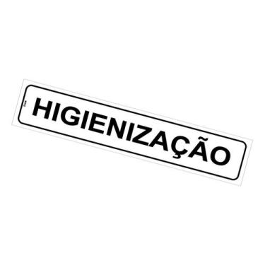 Imagem de Placa de Sinalização Higienização - Setor Limpeza - 5x25 cm em PS (Pol