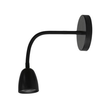 Imagem de Arandela led taschibra direct articulável 4w preto, 3000K