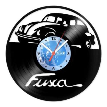 Imagem de Relógio De Parede Disco Vinil Carros - Fusca - VCA-002 - Modernarte