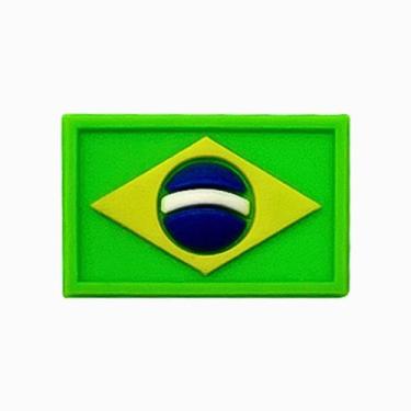 Imagem de Aplique Kit 10 Peças Bandeira Brasil Emborrachado - RAE