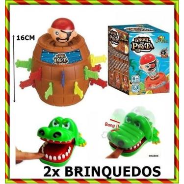 Imagem de Jogo pula pirata + jogo crocodilo jacaré que morde - - OKABOX