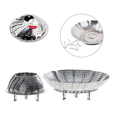 Imagem de Cesto Cozimento A Vapor Inox Cozinhar Legumes Verduras Fruta - Art Hou