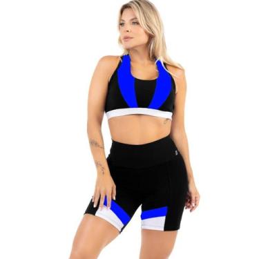 Imagem de Conjunto De Academia Short E Top Feminino Grosso Não Marca - HYPE MODA