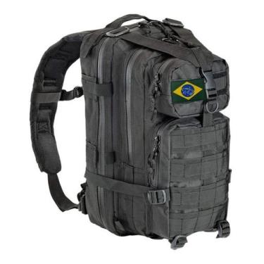Imagem de Mochila Militar Assalt Masculina Feminina Impermeável Preto 40L - Sou 