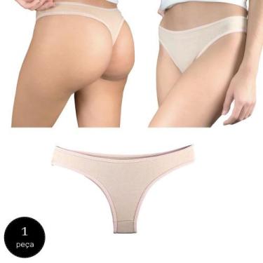 Imagem de Calcinha Fio Dental Try Basics Algodão Cotton Básica Lisa Moda Lingeri