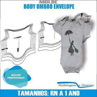 Imagem de Molde Body Ombro Envelope, Modelagem&Diversos, Tamanhos Rn A 1 Ano