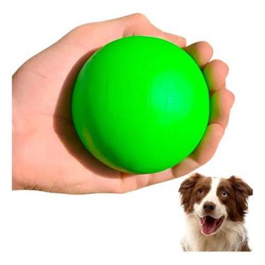 Imagem de Bola Maciça Bolinha Pra Cachorro Brinquedo Pet Golden Labrador Pastor 