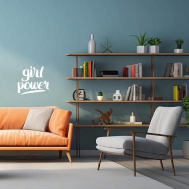 Imagem de Adesivo Frase Inglês Girl Power Poder Feminino Decoração - Kanto Store