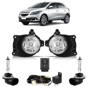 Imagem de Kit Milha Completo Onix 2012 A 2015 + Lâmpadas H27 - Automotive Import