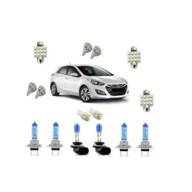 Imagem de Kit Lâmpadas Super Branca E Led'S Hyundai I30 2013 Á 2016 - Blue Lion