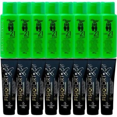 Imagem de Kit 8 Pomada Fisiofort Premium 150G 8 Gel Detonador 100G - Bio Instint