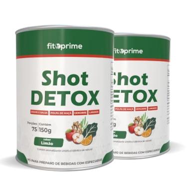 Imagem de Kit 2x Shot Matinal Detox com Especiarias Fitoprime Pó Soluvel 150g Sabor Limão