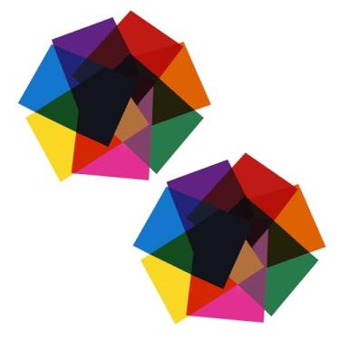 Imagem de Crapyt 14 folhas coloridas de celofane 33,58 x 23,9 cm. O papel celofane é aplicado a álbuns de fotos, decoração ambiental e folhas manuais de violoncelo DIY