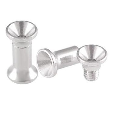 Imagem de 8G 8 gauge 3mm - 316L Tampoes auriculares de aco inoxidavel cirurgico de alargamento duplo alargamento Tuneis internos roscados Earlets ABAZ - Expansores extensores de orelha Esticadores - vendidos como um par