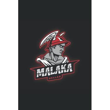 Imagem de Malaka Hellas Helm griechischer Fluch T-Shirt: Liniertes Notebook, Journal, Tagebuch, To-Do Liste oder Übungheft (6" x 9" 15.24 cm x22.86 cm) 120 Seiten