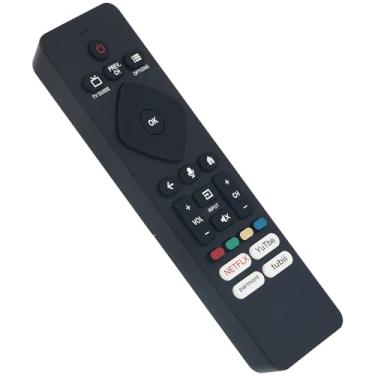 Imagem de URMT26CND001 RF439A-V06 Controle remoto de substituição de pesquisa por voz compatível com Philips 4K Ultra HD LED Android TV 65PUL7472/F7 75PFL5704/F7 32PFL5505/F7 43PFL5604/F7 50PFL5766/F6
