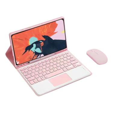 Imagem de Capa Para Samsung Tab S8 Ultra 14.6 Polegadas Com Teclado Removível+Mouse (rosa, teclado de toque)