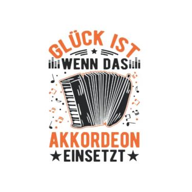 Imagem de Akkordeon Notizbuch: Glück Ist Wenn Das Akkordeon Einsetzt Akkordeonist / 6X9 Zoll / 120 Linierte Seiten