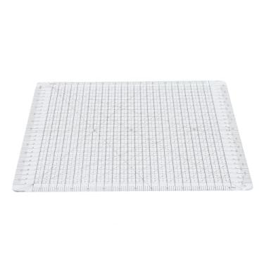 Imagem de Régua de Corte de Costura, Acrílico Transparente Quadrado Acolchoado Modelos de Corte de Tecido Régua de Corte Preciso Quilting Réguas Com Fenda para Projetos de Artesanato
