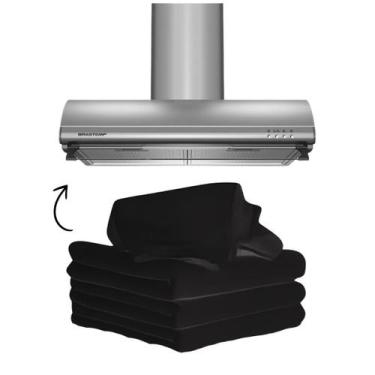 Imagem de 4 Filtro Exaustor Depurador Coifa Modelo Universal Ar Suga Gordura - V